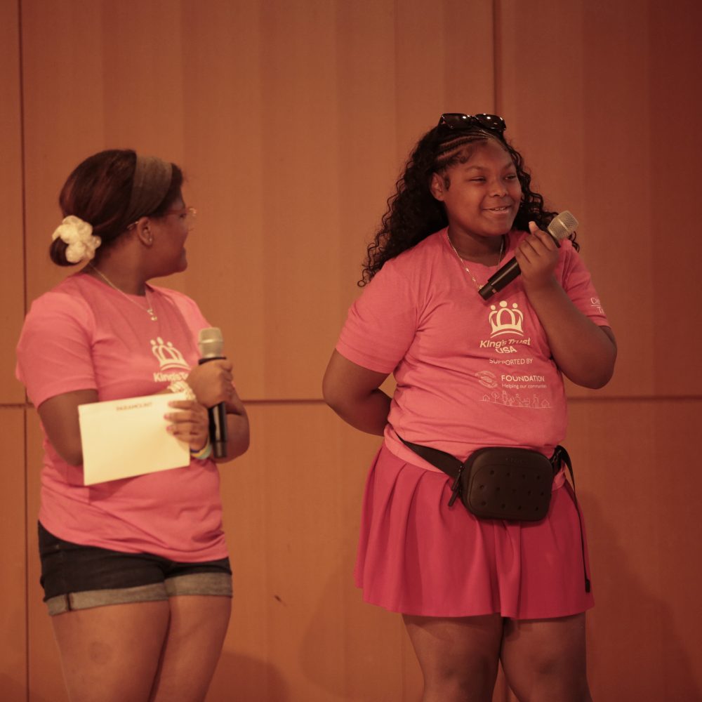 Youths speaking at the Enterprise Challenge