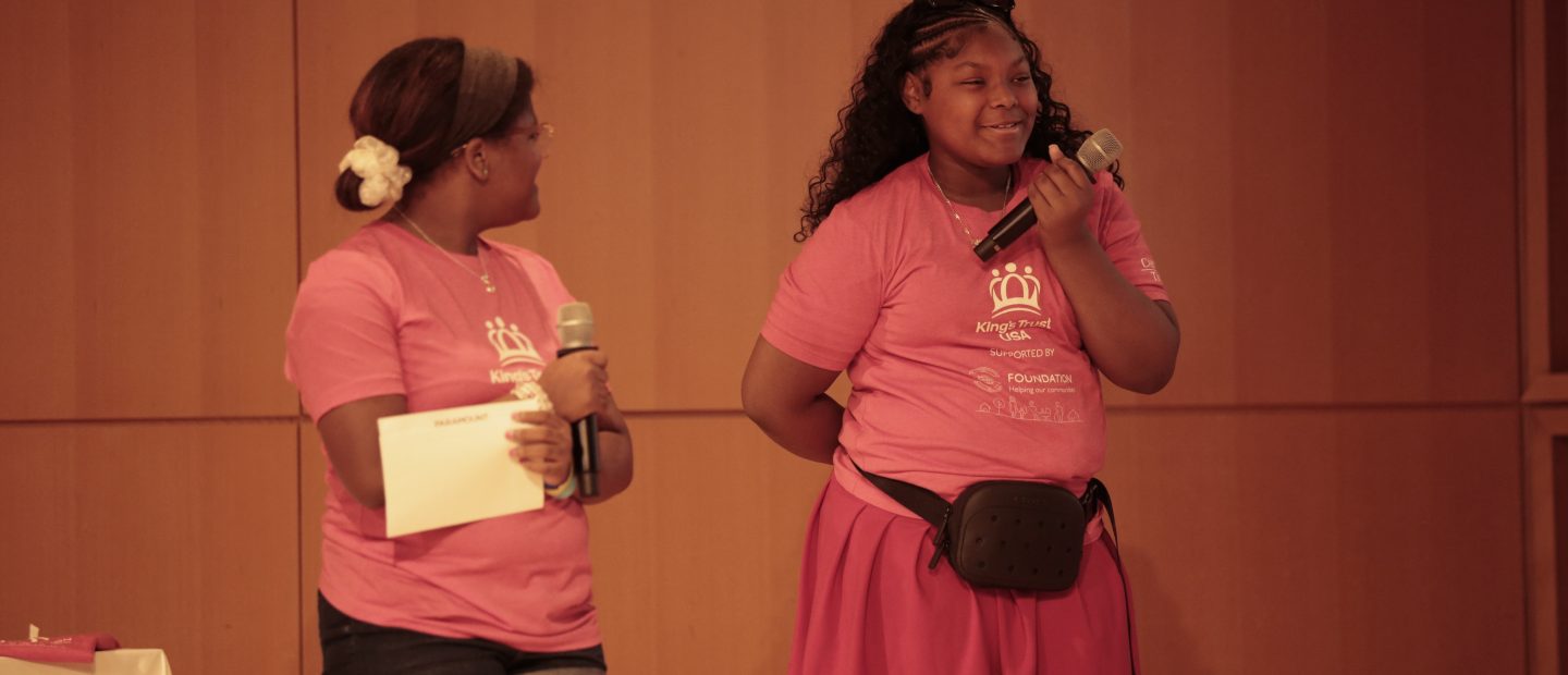 Youths speaking at the Enterprise Challenge