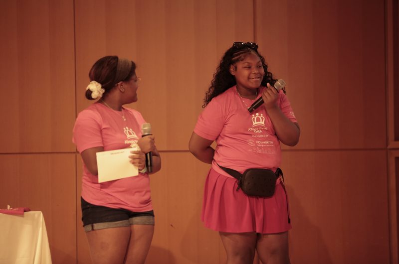Youths speaking at the Enterprise Challenge