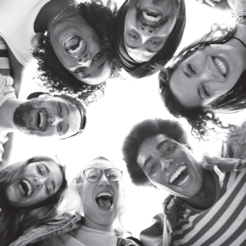 Smiling people