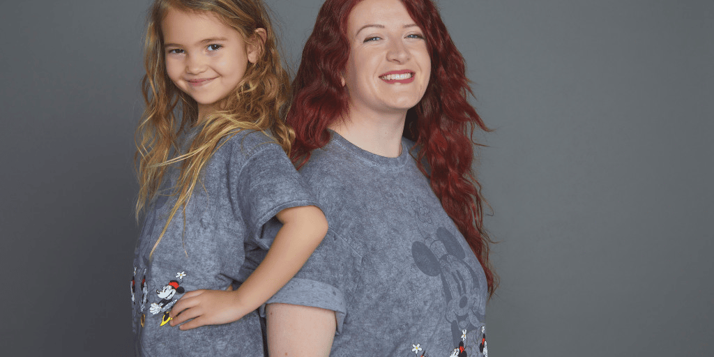 Mother and Daughter standing proud